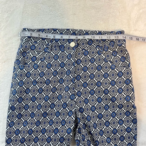 Jude Connally Womens Lucia Crop Stretch Knit Pants Blue Geometric Size Small - Picture 12 of 15